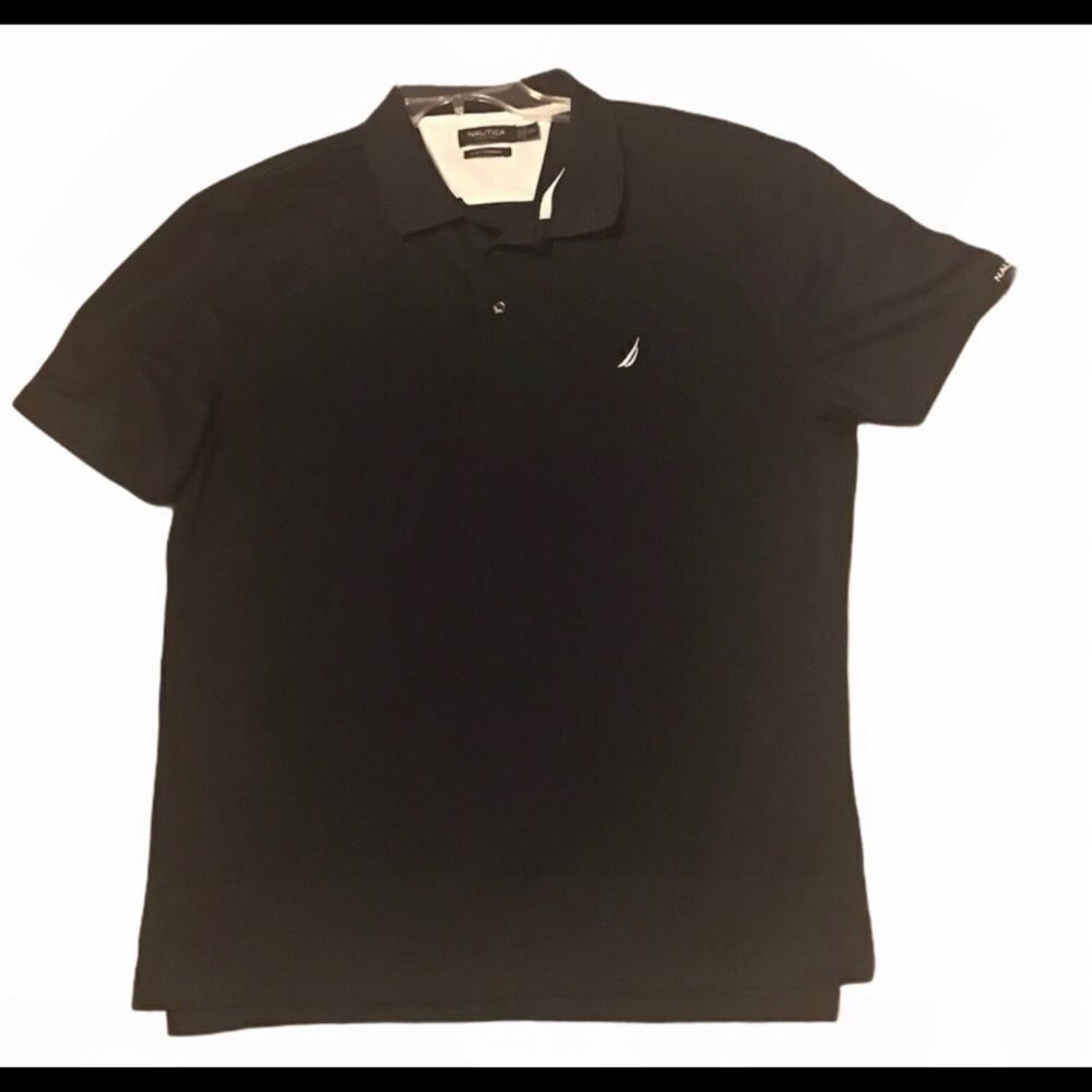 MENS XXL Navy Blue Nautica Polo Shirt EUC